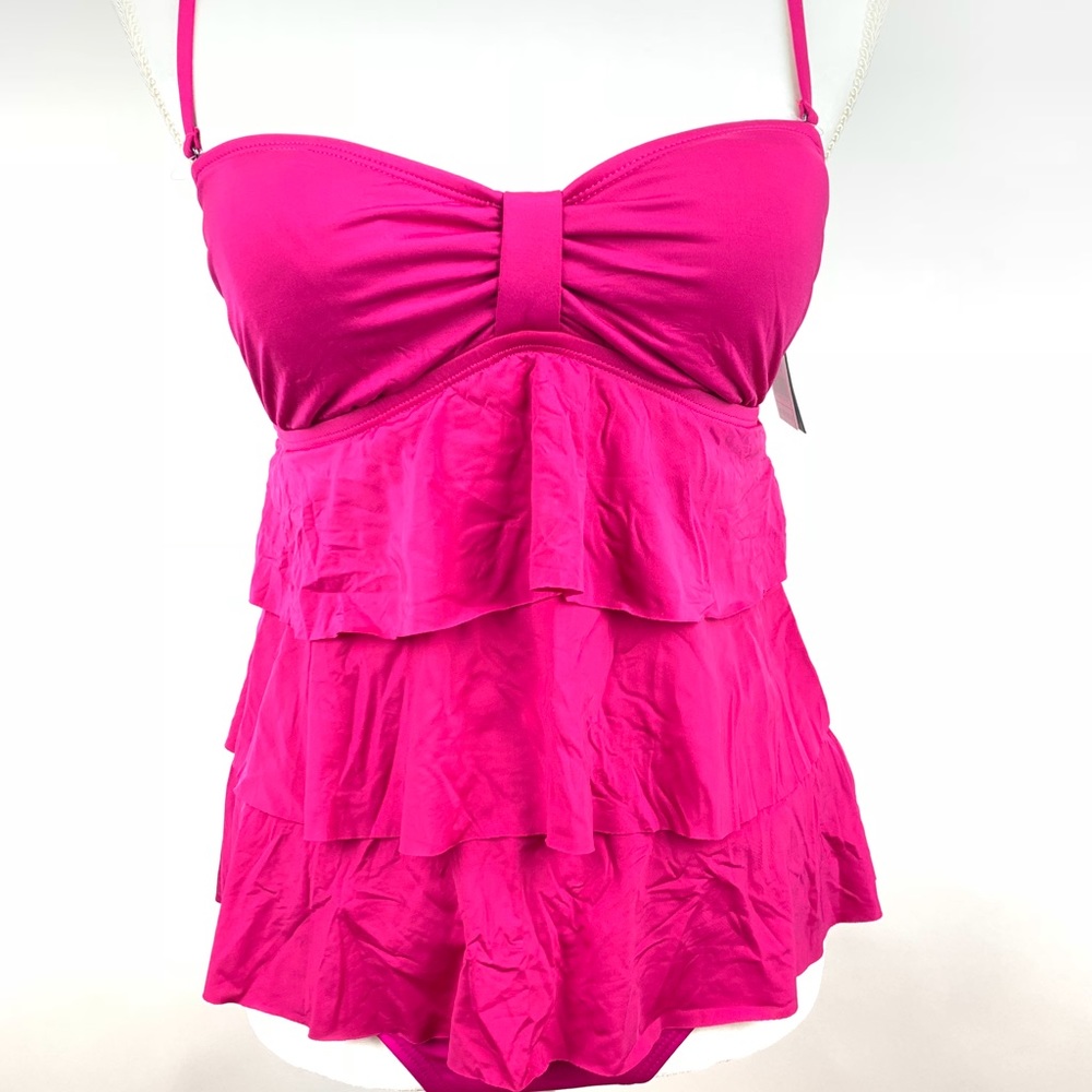 Kenneth Cole Reaction 2 Piece Tankini Pink Medium